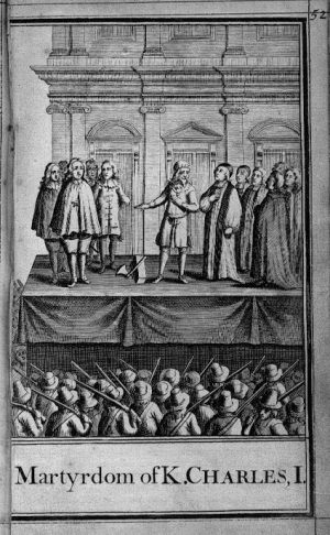 An engraving of the King's Martyrdom
